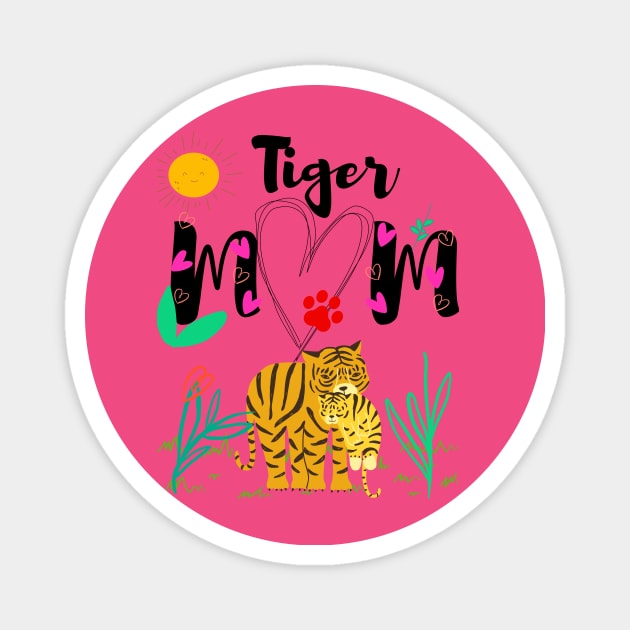 Tiger Mom | Shabby Chic Srcibble Scrabble Magnet by Lune De Boheme